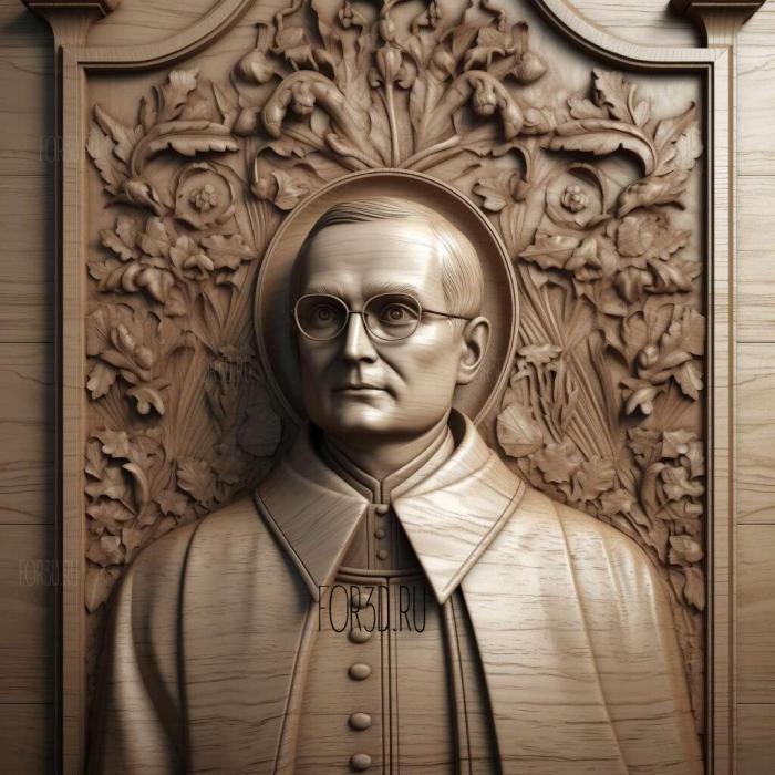 Gregor Mendel 1 stl model for CNC